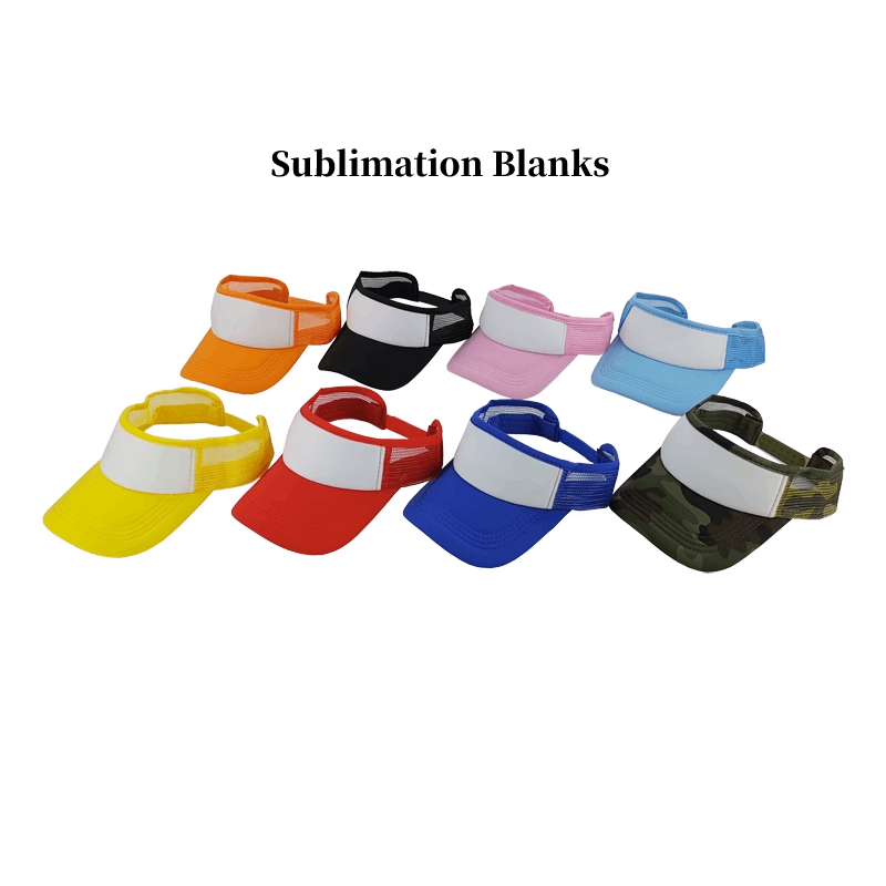 Hat Sublimation Blank - 10個入り ファッション 空白トップハット 昇華プリント用 調整可能 サンハット