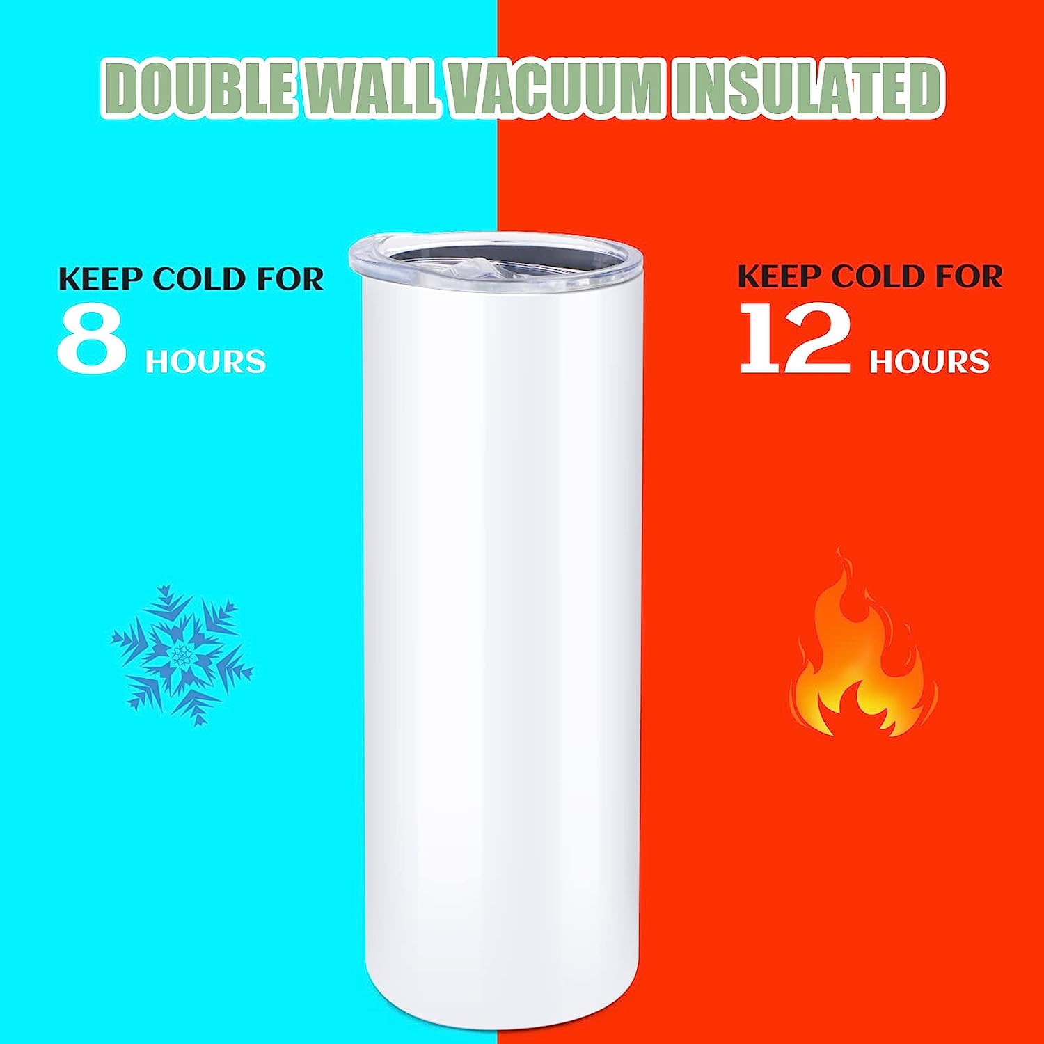 Htvront-ステンレススリムストレート昇華タンブラー、空 - Sublimation Mug White のレビューと価格
