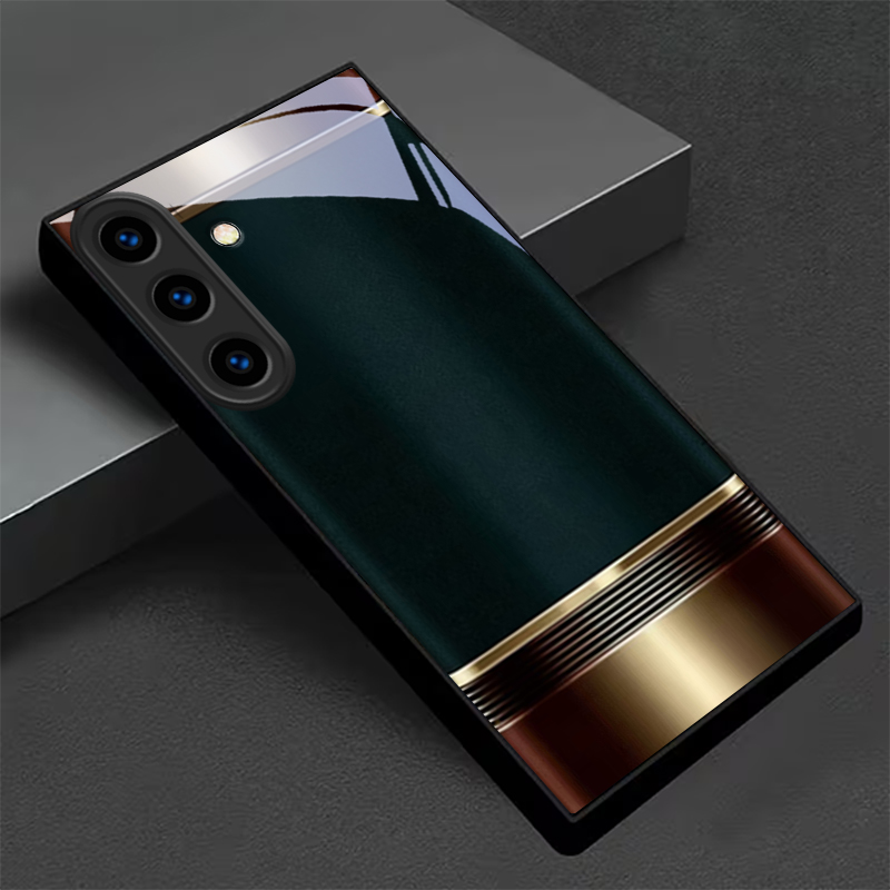 高級感のあるレトロなメタルフレームとブラックガラスのスマホケ - Metal Photo Panel のレビューと価格
